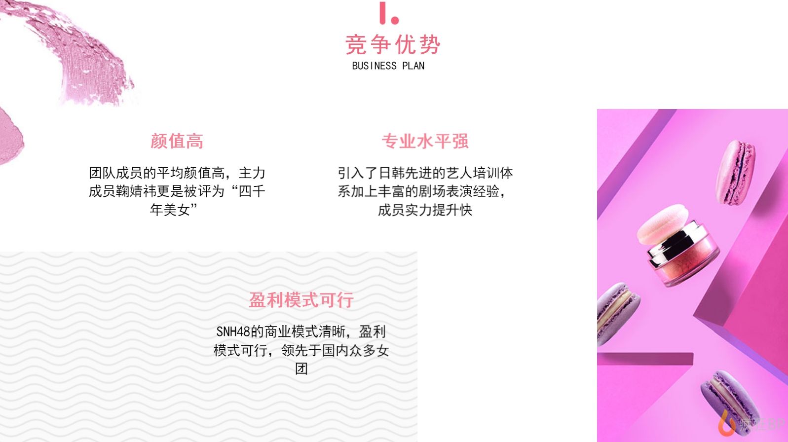 女子偶像组合SNH48商业计划书范文竞争优势