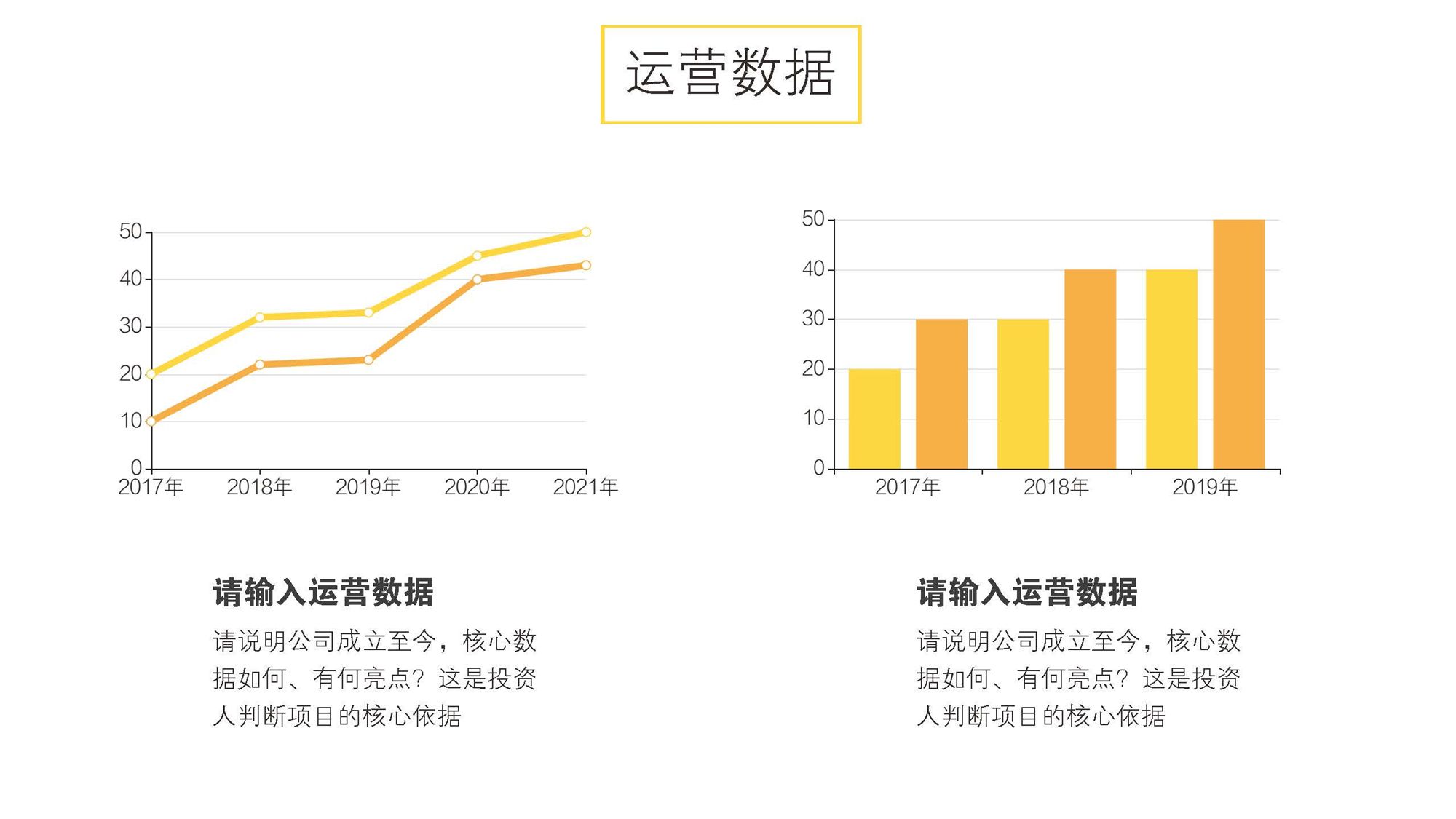 黄色精致简约简洁通用商业计划书模版